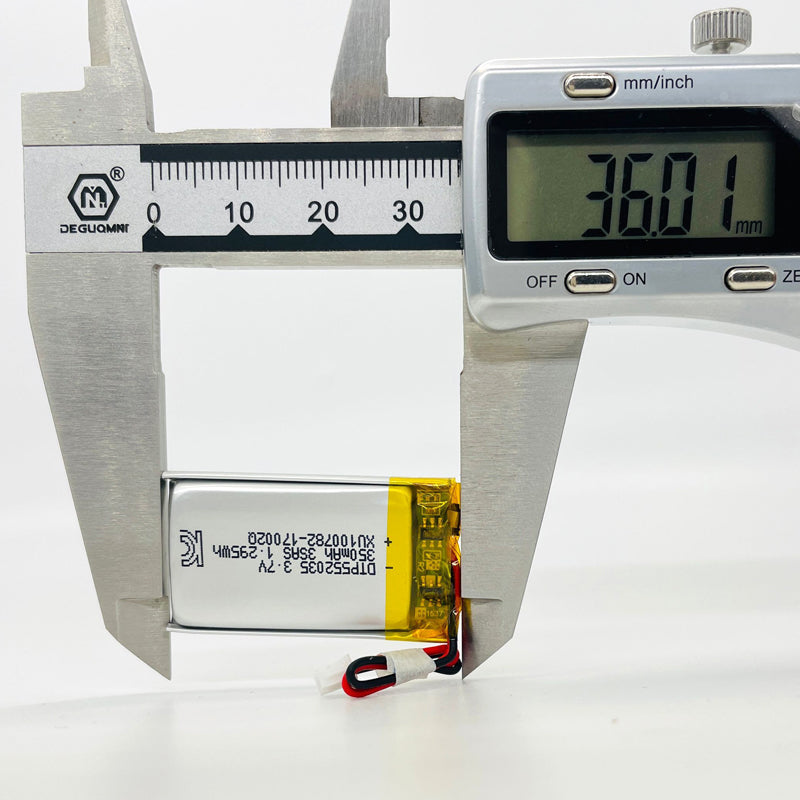 552035 350mAh 3.7V Lithium Ion Battery (A-grade cell）