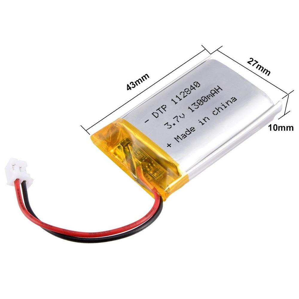 112840 1300mAh 3.7V Lithium Ion Battery (A-grade cell）