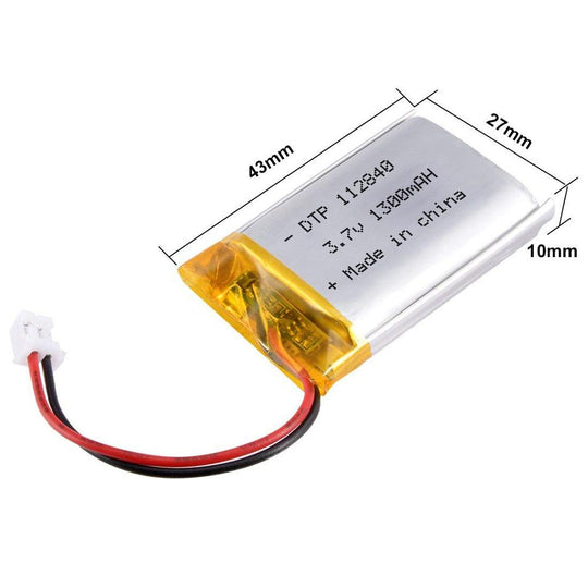 112840 1300mAh 3.7V Lithium Ion Battery (A-grade cell）