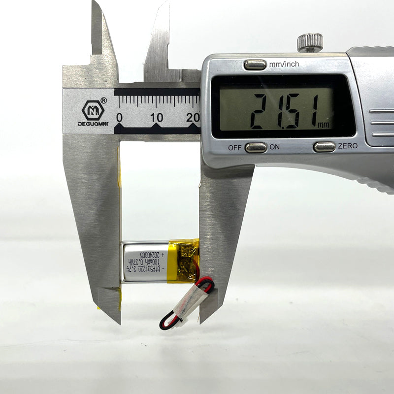 501220 100mAh 3.7V   Lithium Ion Battery (A-grade cell）