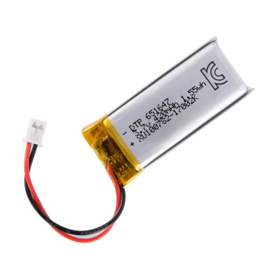 651647 420mAh 3.7V Lithium Ion Battery (A-grade cell）