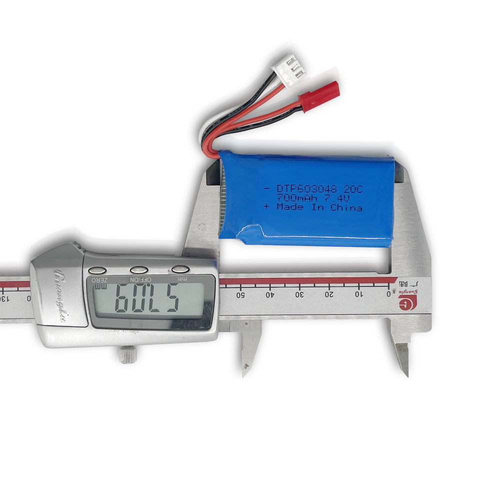 High Rate 20C-603048-2S 7.4V 700mah Lithium Battery (A-grade cell）