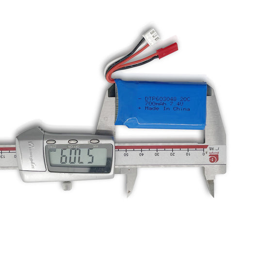 High Rate 20C-603048-2S 7.4V 700mah Lithium Battery (A-grade cell）