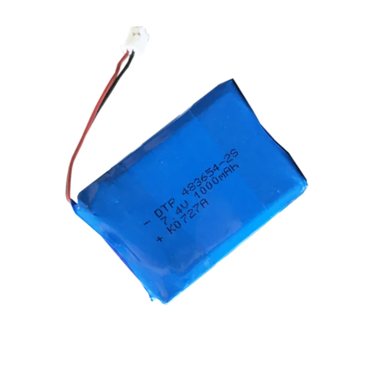 7.4V Lithium Battery Pack 483654-2S 1000mah  (A-grade cell）