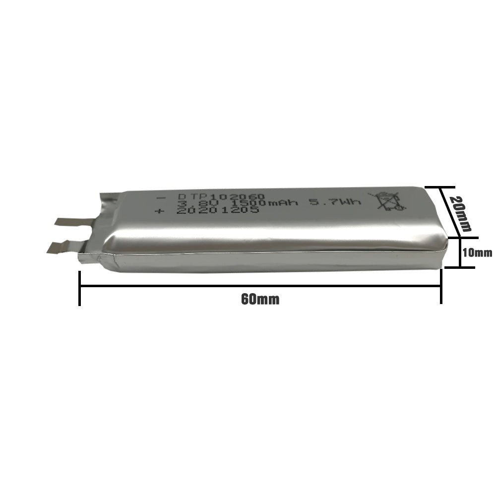102060 1500mAh 3.8V High-Voltage Lithium Ion Battery (A-grade cell）