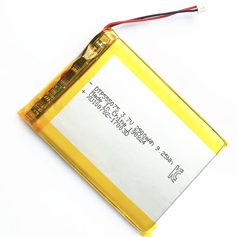 555075 2500mAh 3.7V Lithium Ion Battery (A-grade cell）