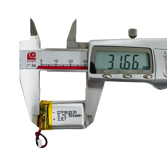 902030 500mAh 3.7V   Lithium Ion Battery (A-grade cell）