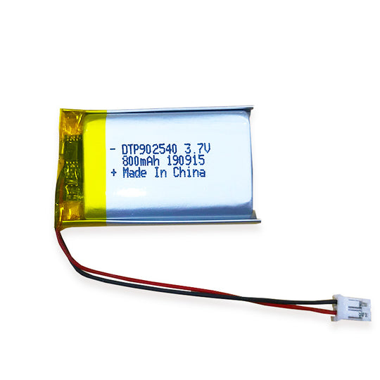 902540 800mAh 3.7V  Lithium Ion Battery (A-grade cell）