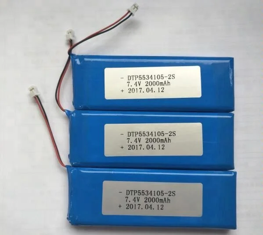 7.4V Lithium Battery Pack 5534105-2S 2000mah  (A-grade cell）